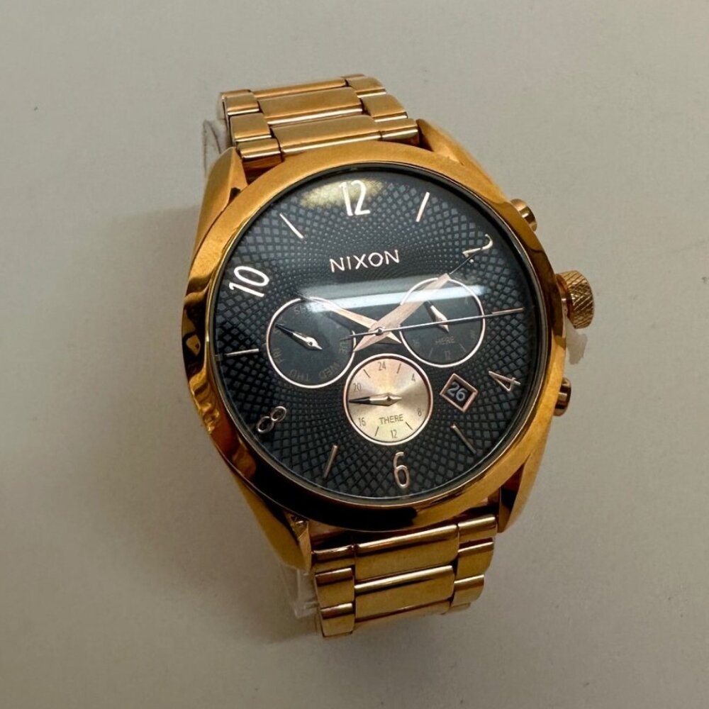 Nixon Bullet Chrono All Rose Gold/ Gunmetal Watch